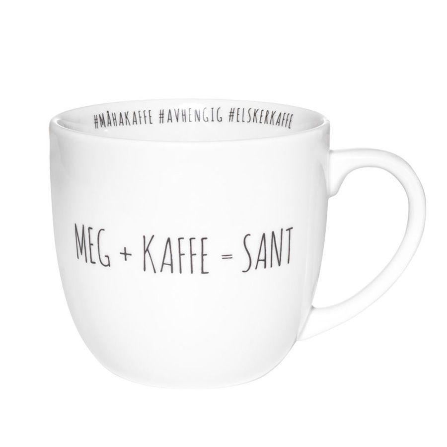 Hashtagkrus: Meg + Kaffe = Sant - 38cl - Hyttefeber.no