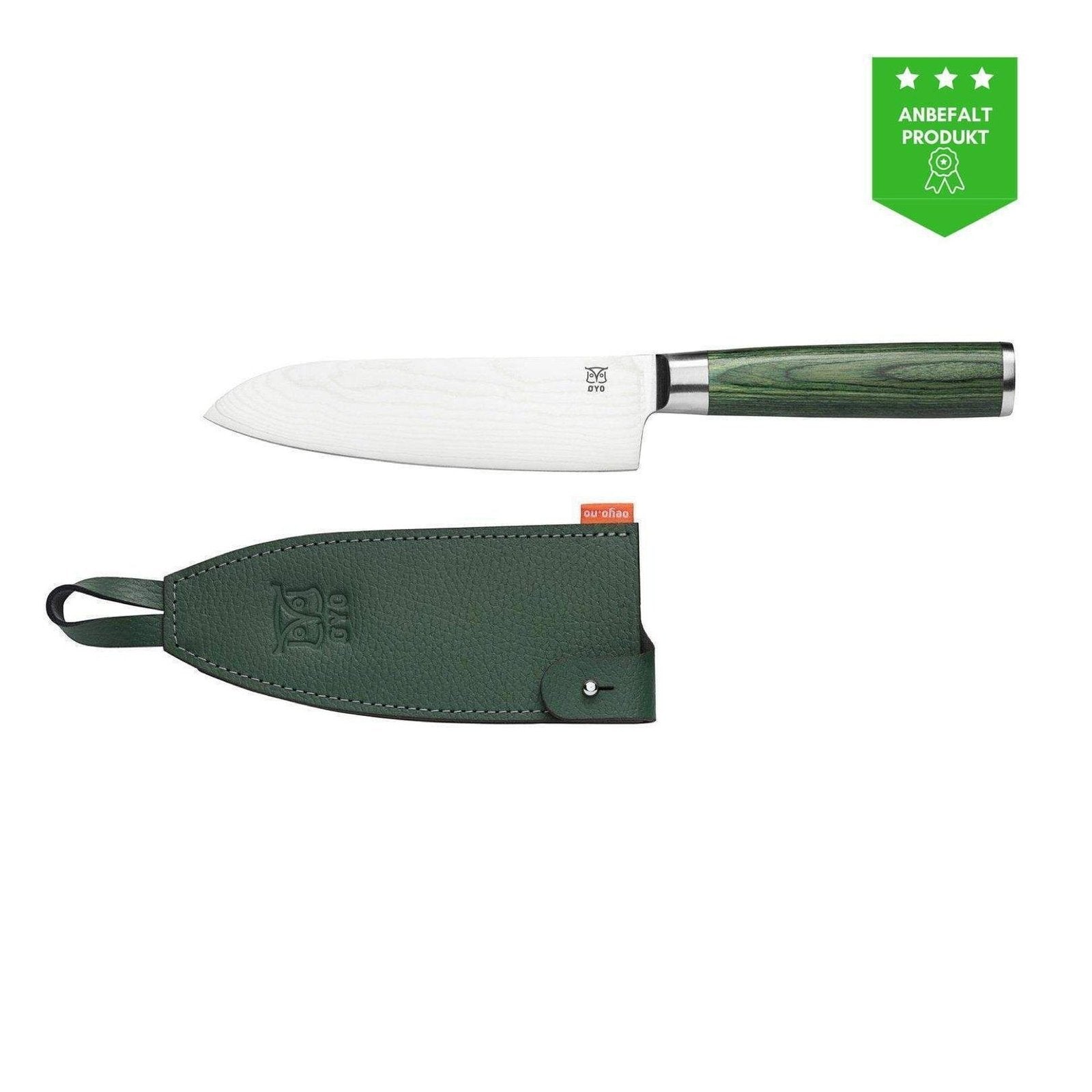 Smaragd: Santoku Kokkekniv 16cm fra Øyo - Hyttefeber.no