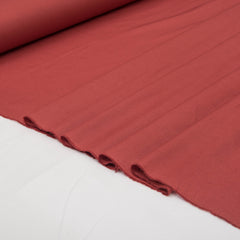 Brick Red Linen Blend Fabric