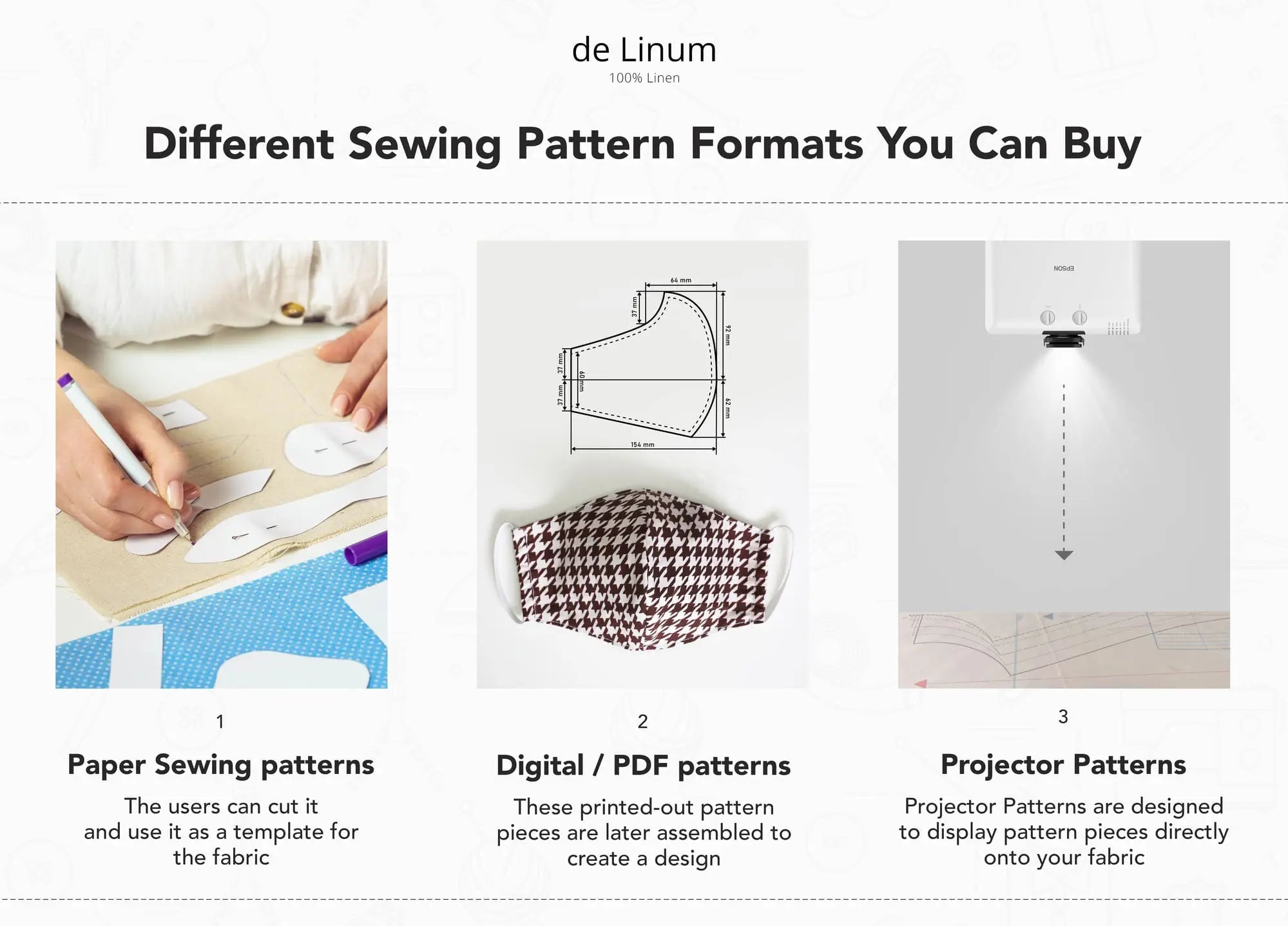 Different types of sewing patterns you can buy online