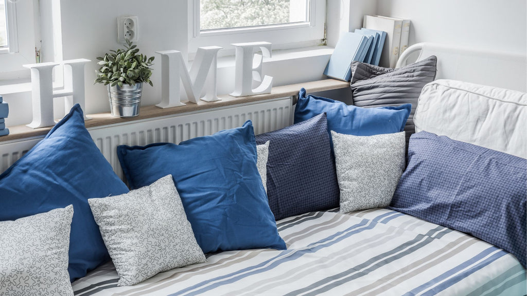 Cozy Linen Throw Pillows  with linen remantat fabrics