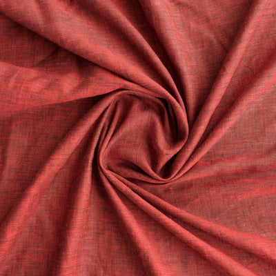 Red Velvet Two Tone 100% Linen Fabric