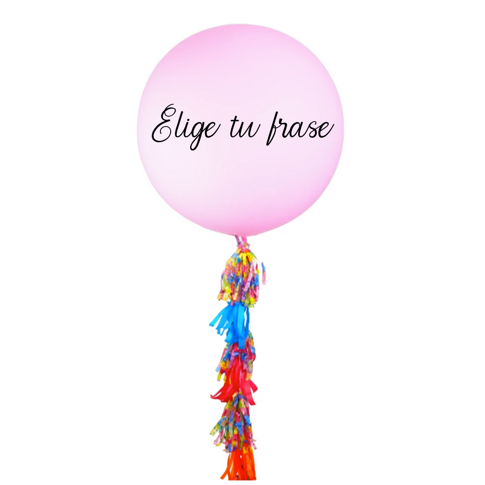 Globo Gigante Rosa Pastel Inflado con Hellio – Lalibela