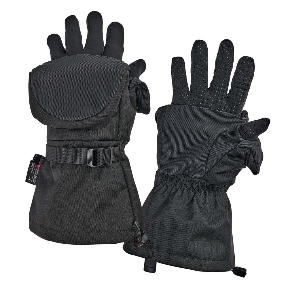 StrikerICE Apex Fishing Gloves for Men, Insulated Waterproof Winter Gloves,  Black/Gray M : : Sports, Fitness & Outdoors