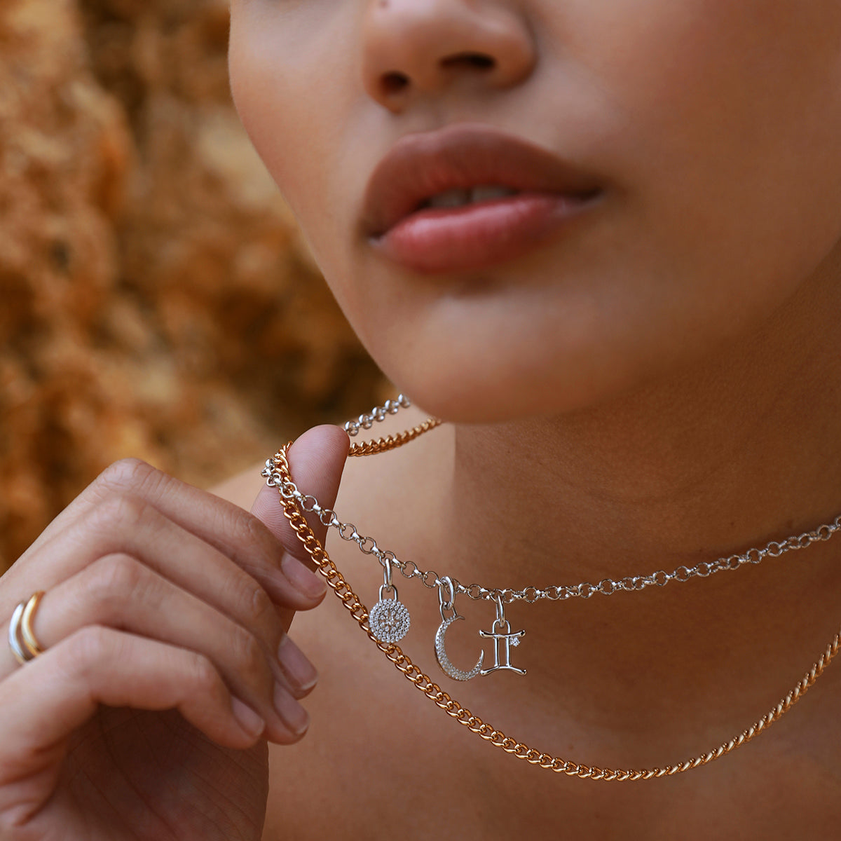Astrid & Miyu Bold Curb Chain Necklace