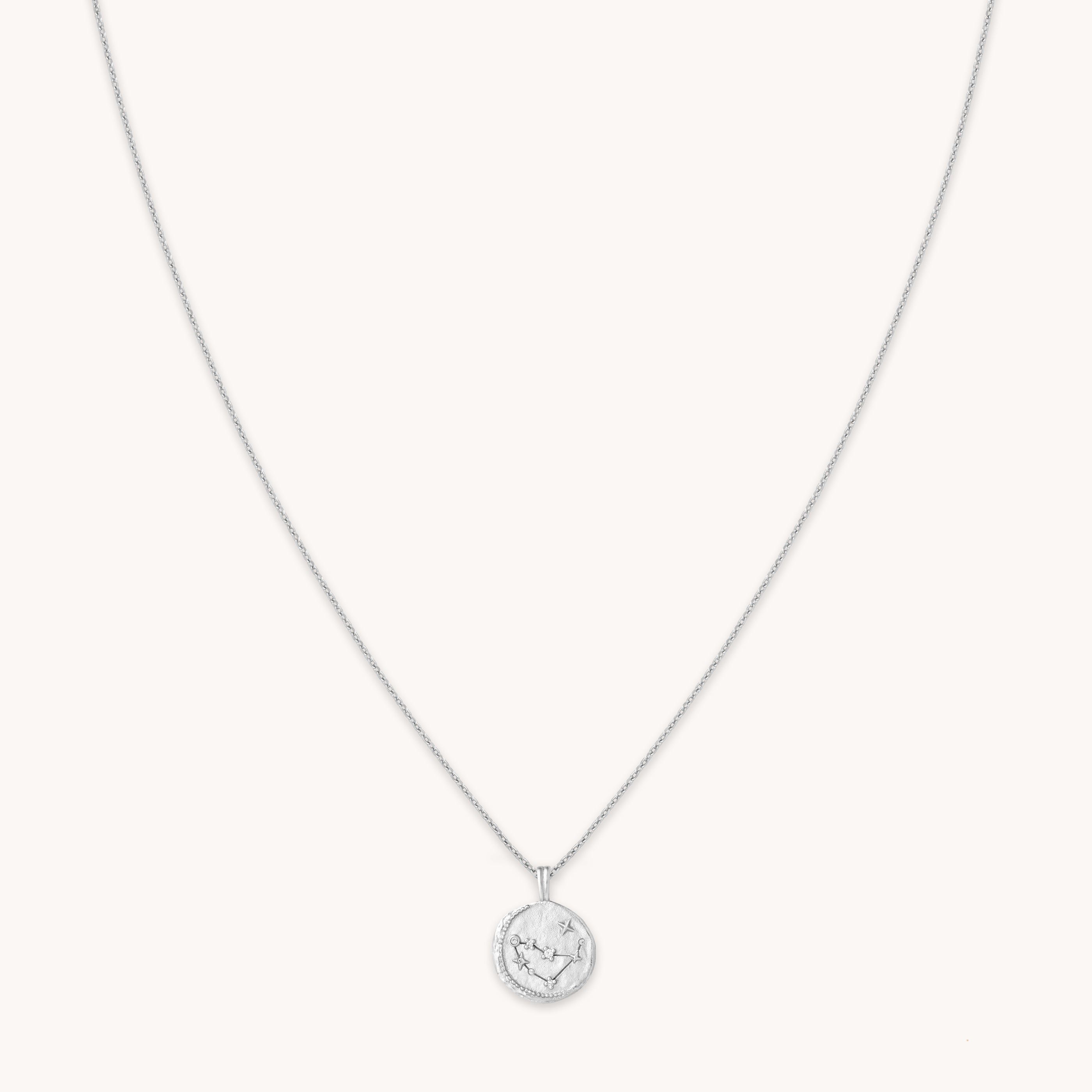 Astrid &amp; Miyu Capricorn Zodiac Pendant Necklace In Silver In White