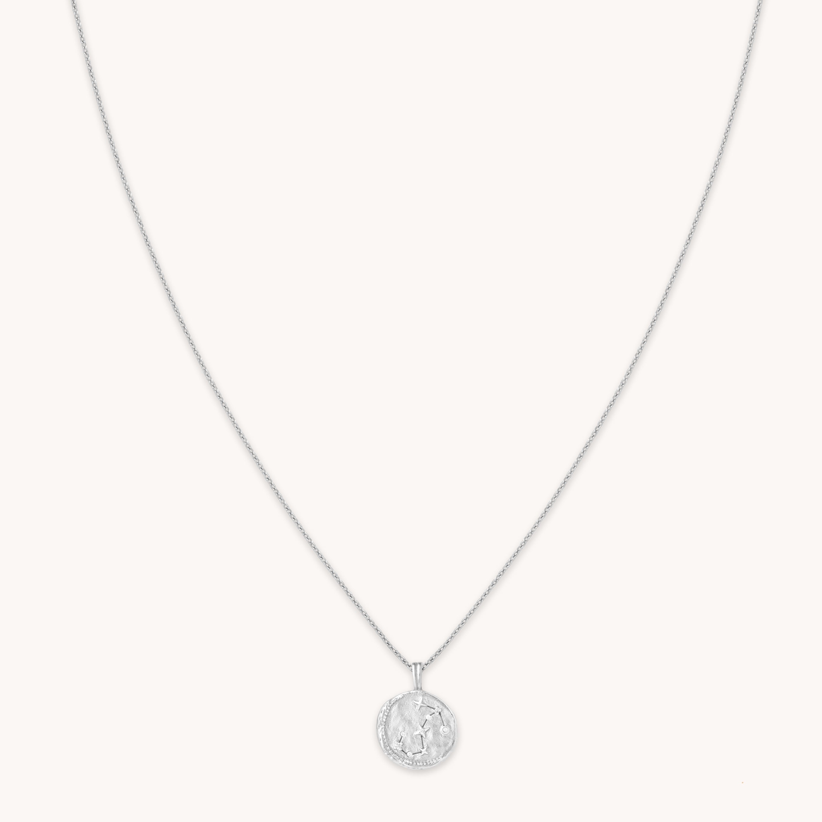 Astrid &amp; Miyu Scorpio Zodiac Pendant Necklace In Silver In Metallic