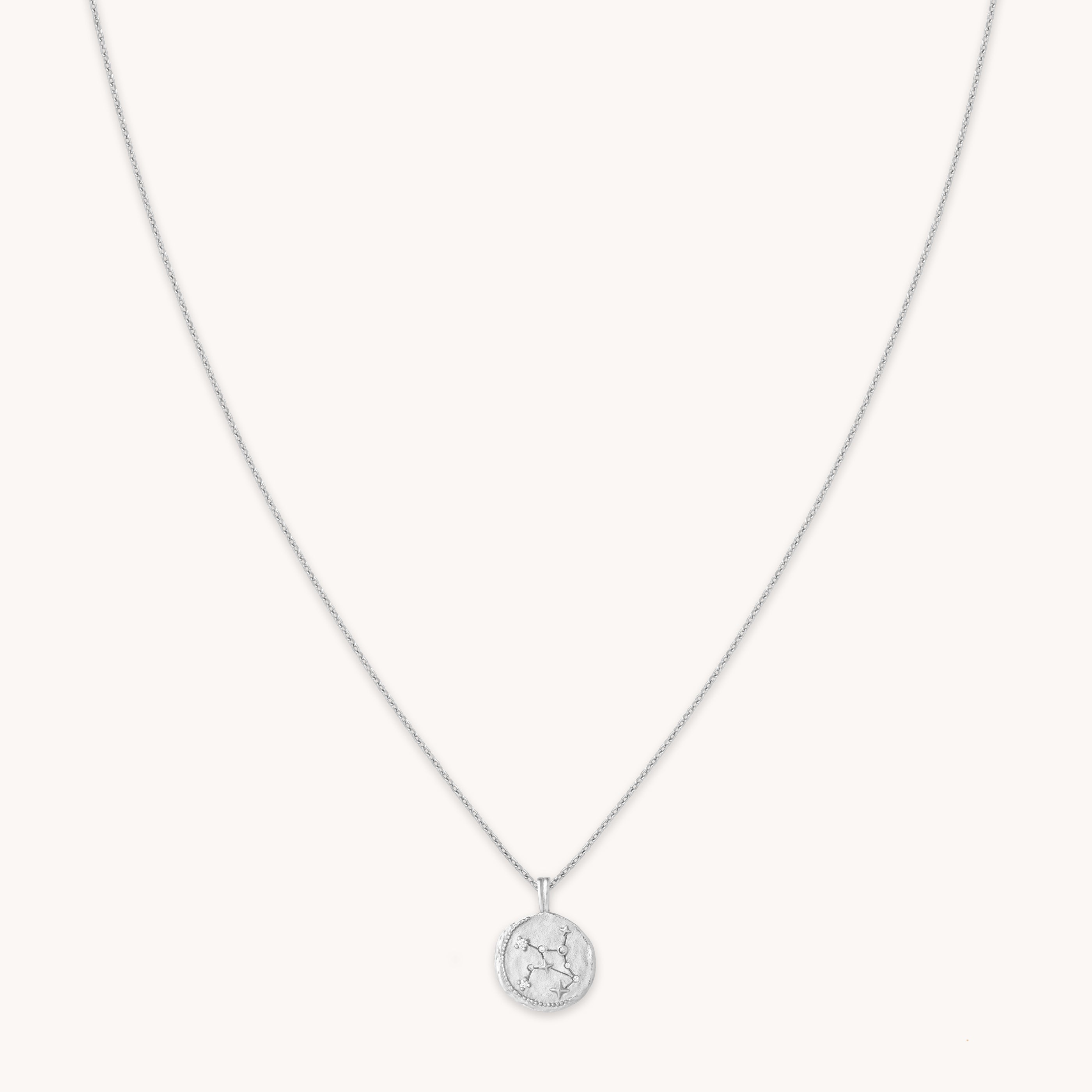 Astrid &amp; Miyu Virgo Zodiac Pendant Necklace In Silver In Metallic