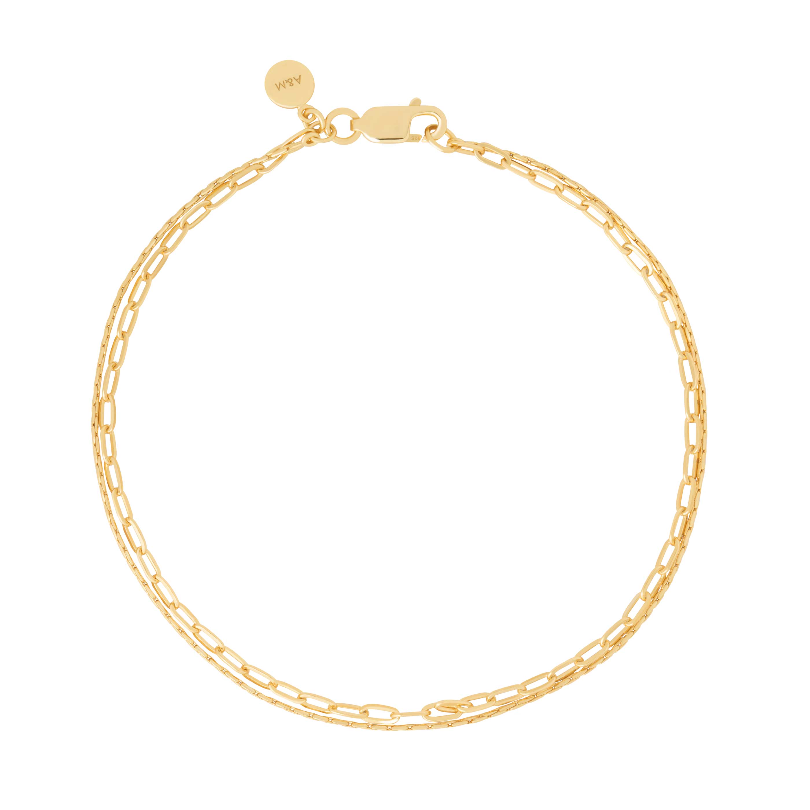 Double Chain Bracelet in Gold