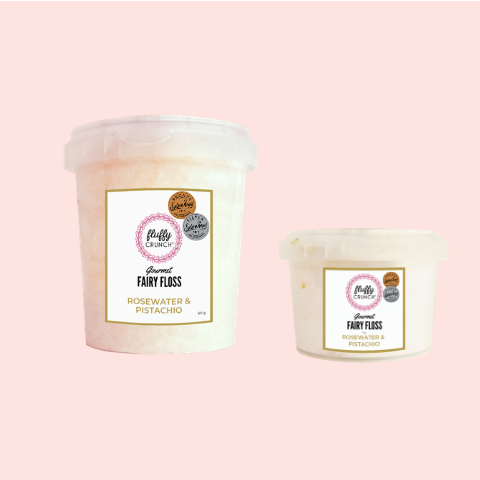 Rosewater & Pistachio Fairy Floss Fluffy Crunch