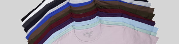 T-Shirt Bundles that include multiple colors ensure day-to-day variety