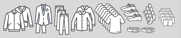 Example of the components of a complete Capsule Wardrobe