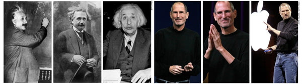 Albert Einstein and Steve Jobs were known to wear a variation of the same thing every day