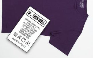 IF... THEN WELL Premium Men's T-Shirt Care Label