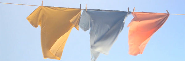 T-Shirts Hanging on Clothesline