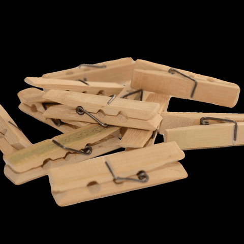 Zero Waste Club Bamboo Clothespins - Wooden Clothespins Alternative