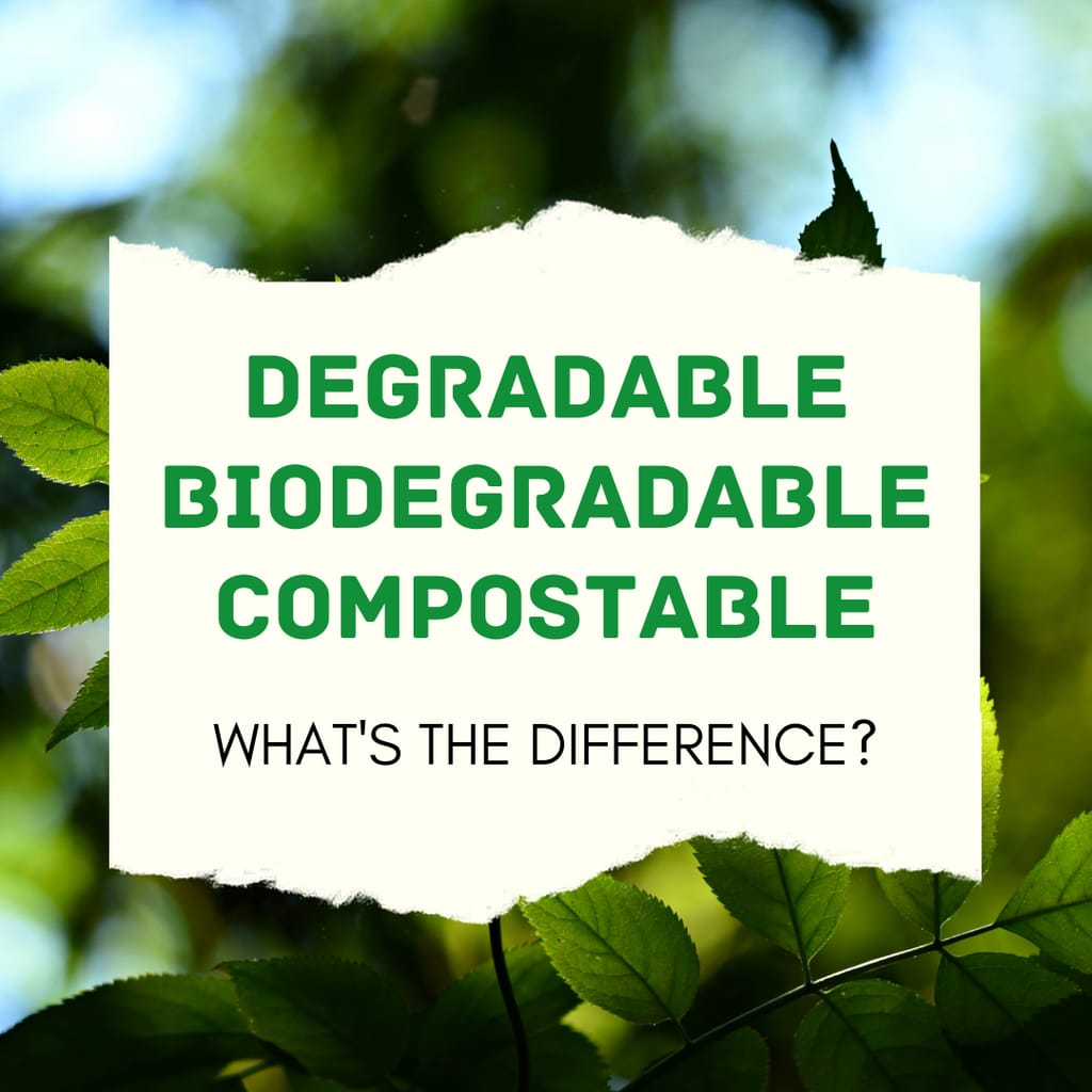 Degradable, Biodegradable, Compostable: What's the difference?