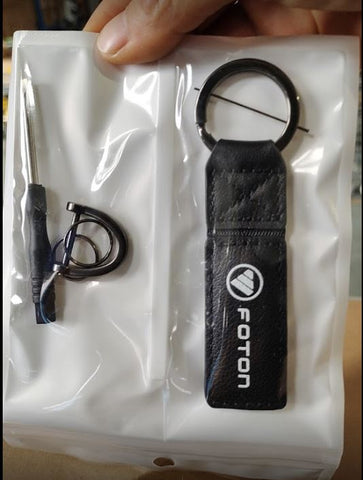 CORPORATE GIFTS BULK WITH PRINTING -Customised Leather Keychain