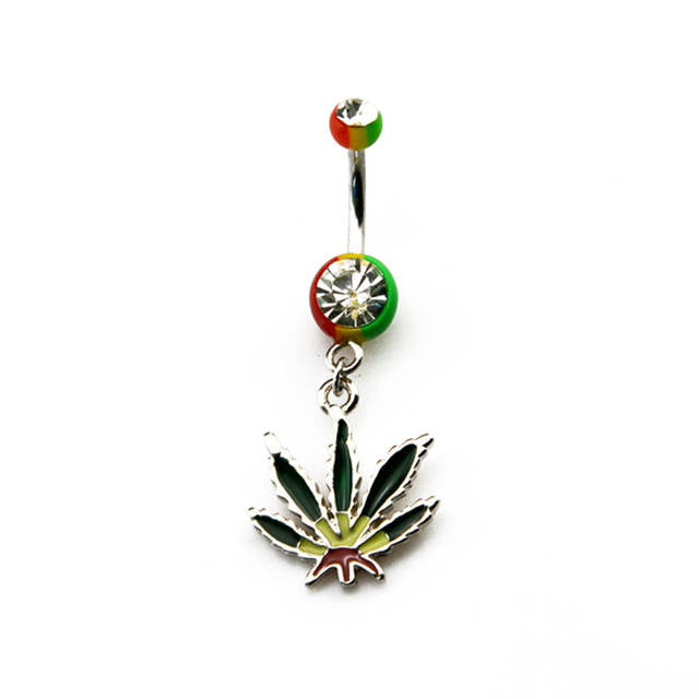 Weed Jewelry | 420 Belly Piercing 