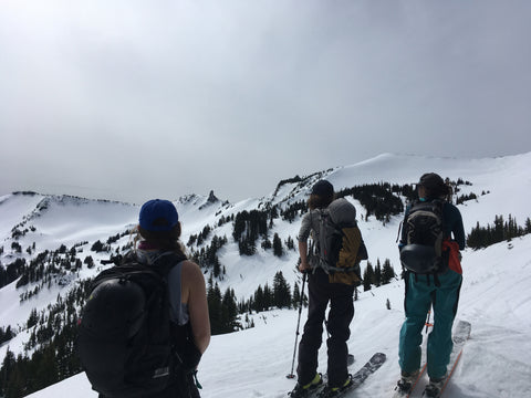 Snowy Ski Traverse in the Goat Rocks Wilderness