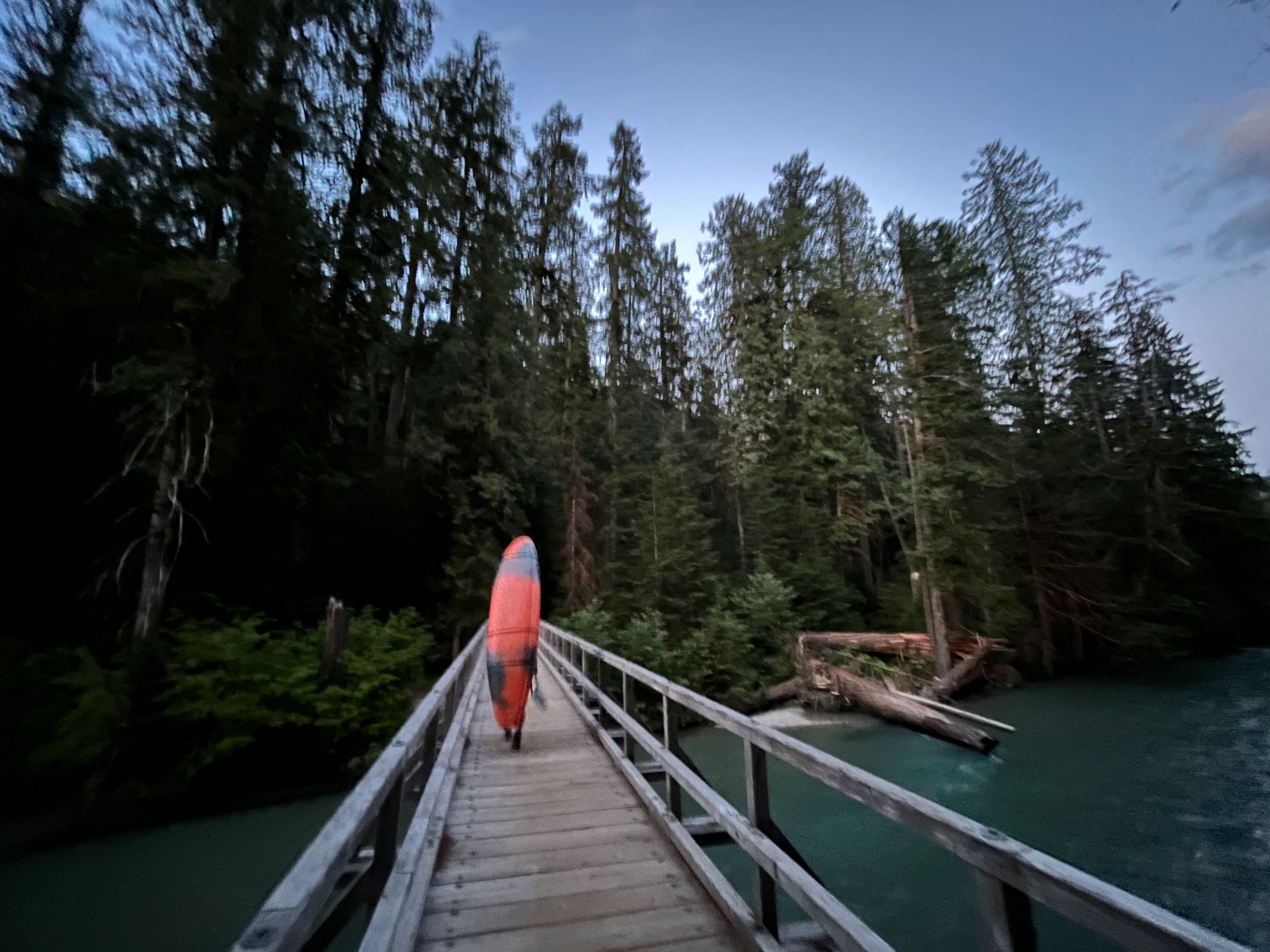 First bridge crossing over Thunder Creek. 