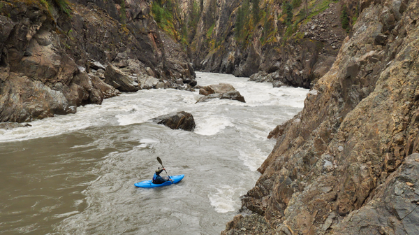 Entrance Falls rapid on the Stikine River in BC.