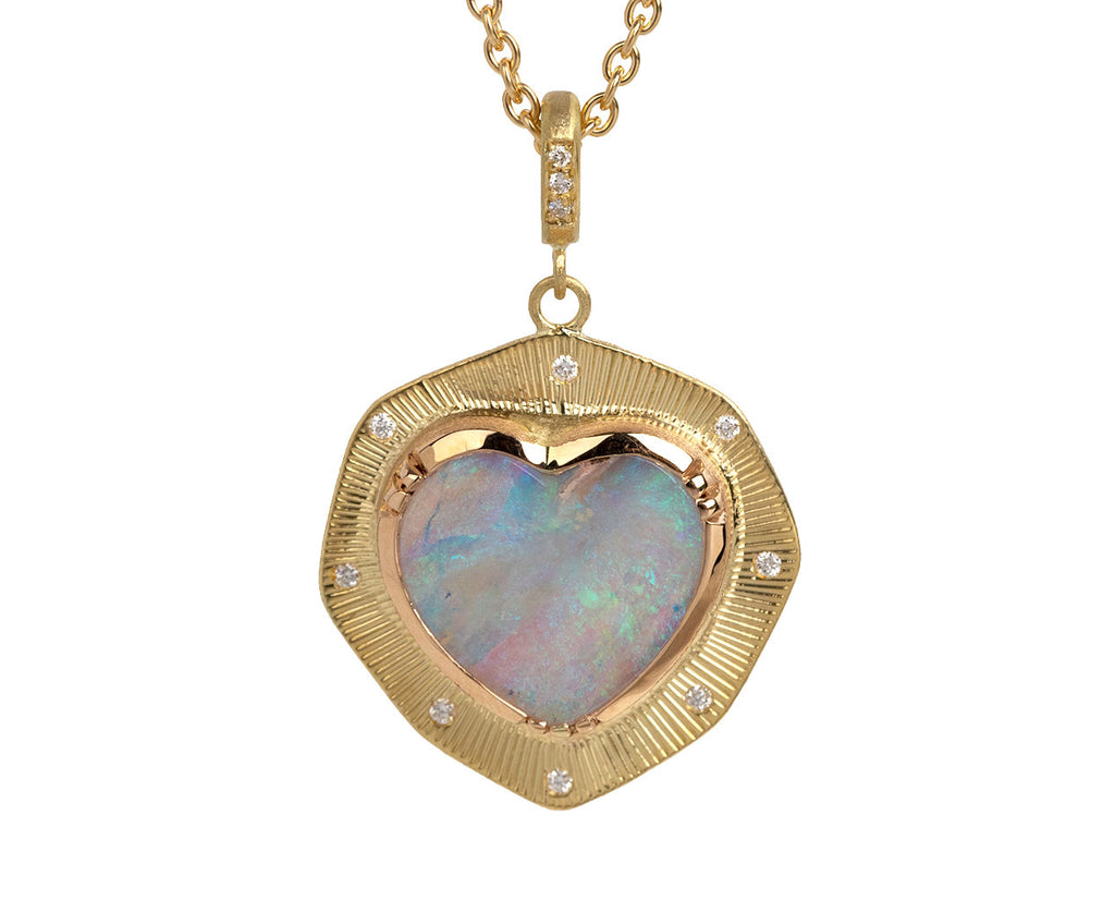 Brooke Gregson Opal Heart Shield Pendant Necklace