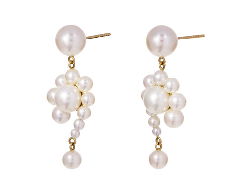 Pearl Escargot Earrings