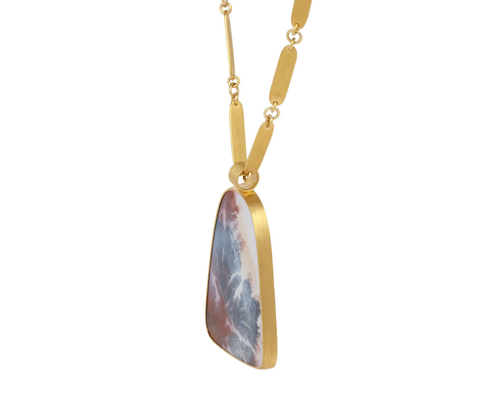 Mallary Marks Dendritic Agate Pendant Necklace Side View