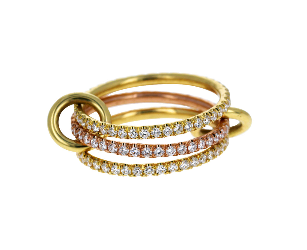 Aurora Triple Pave Diamond Ring | Spinelli Kilcollin | TWISTOnline