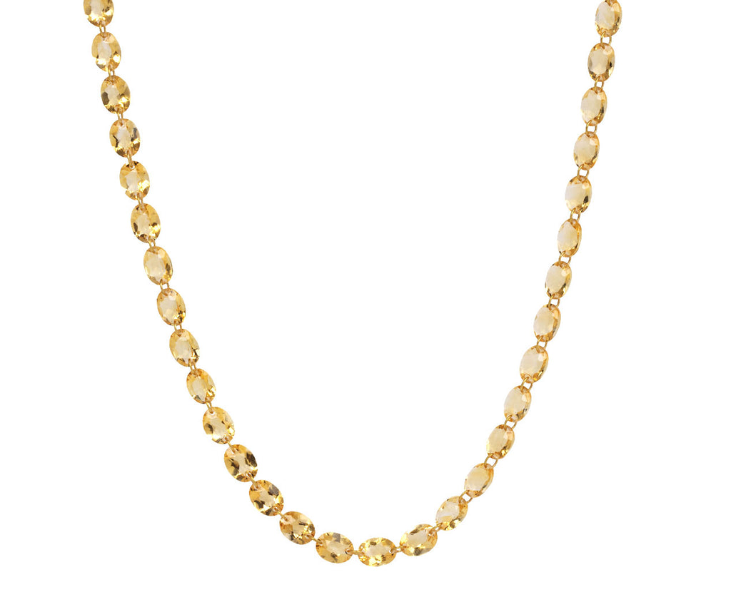 Marie-Hélène de Taillac Oval Citrine Ladylike Necklace