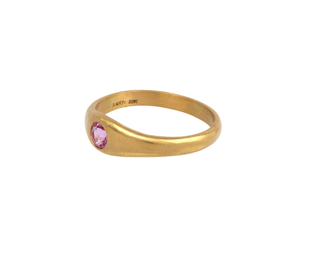 pink sapphire wedding ring