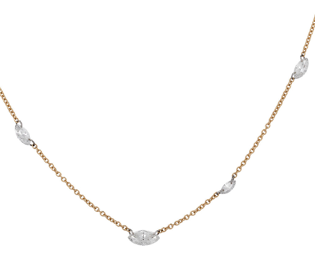 Free Set Marquise Diamond Chain Necklace– TWISTonline