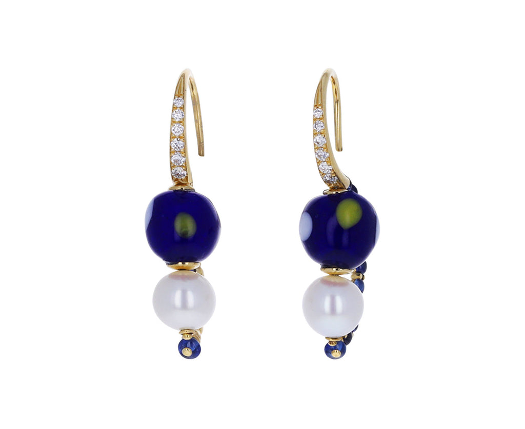 Vintage Blue Pearls Earrings– TWISTonline