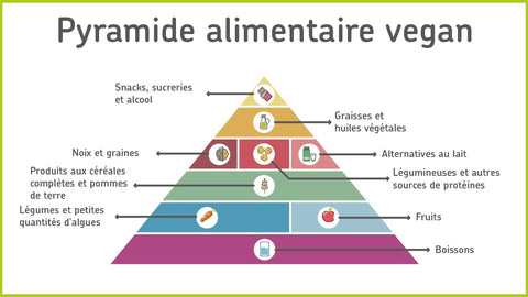 Alimentation vegan - Pyramide nutritionnelle