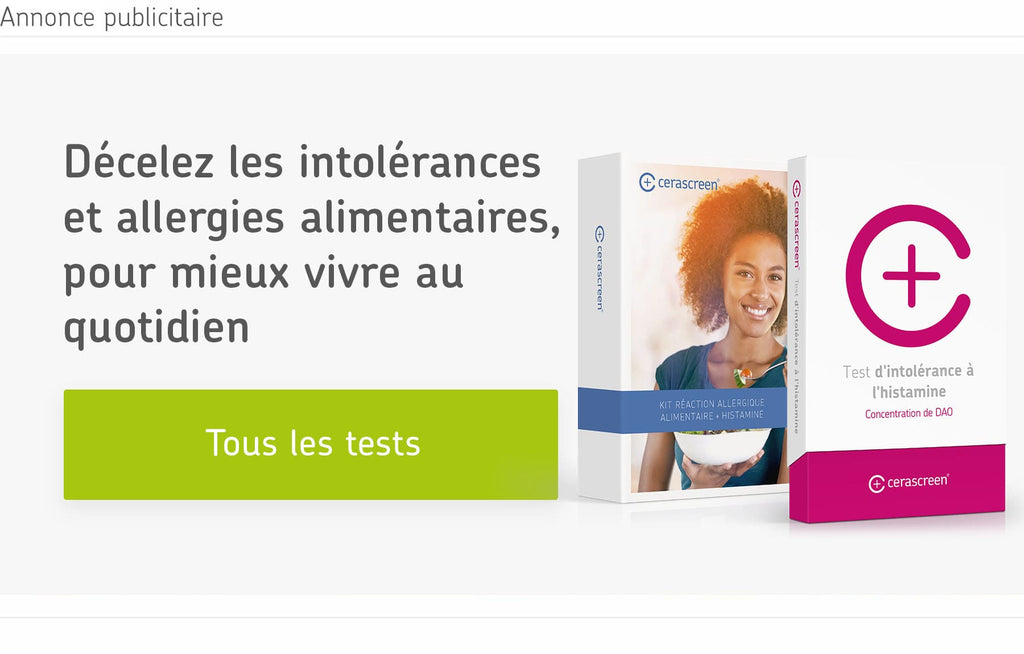 Tests intolerance alimentaire et allergie alimentaire