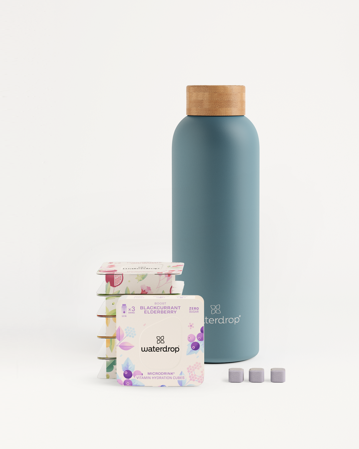 Starter Set with Stainless Steel Bottle & 18 Microdrinks