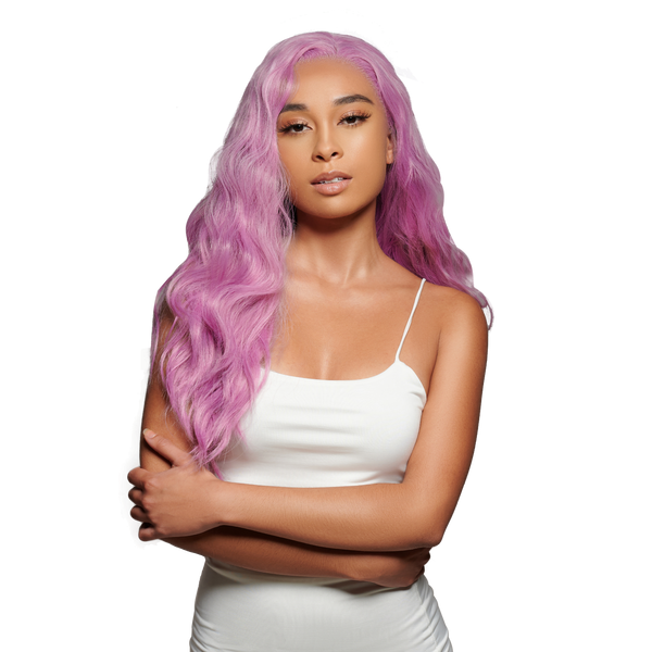 'Femme Fatale' Synthetic Lace Front Wig | Magenta Pink Wig | Essence Luxe Couture Wigs