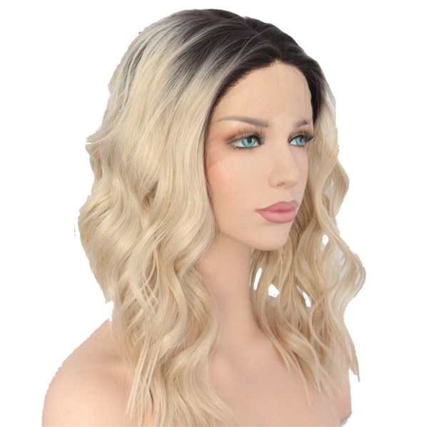 Buy ANNE Butterscotch Blonde Synthetic Bob Wig | Essence Luxe Couture (Side)