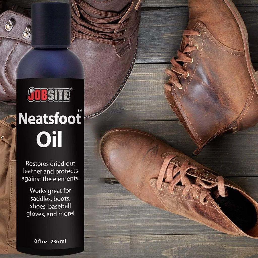 JobSite Prime Neatsfoot Oil Leather Waterproof Compound, 8oz ...