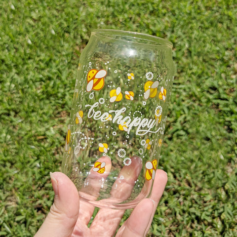 Peach Flower Can Glass Cup – Ngenuity Design Co.