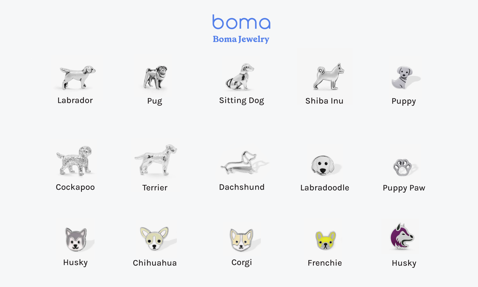 Boma Jewelry Dog Collection
