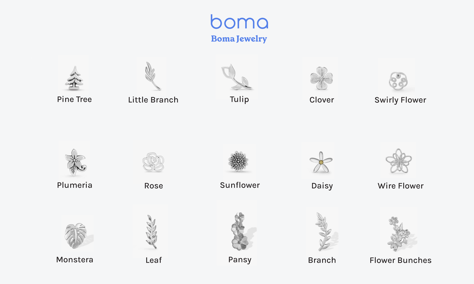 Boma Jewelry Plants and Flowers Collection