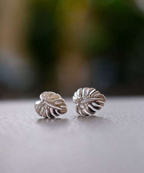 Boma Jewelry April Gift Guide Featuring Monstera Leaf Studs