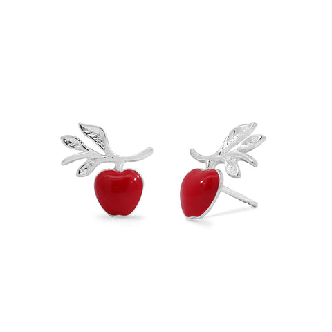 Boma Jewelry Earrings Apple Branch Stud Earrings