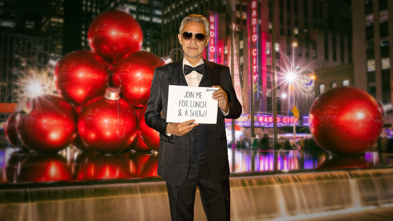 Win a Trip to NYC to Celebrate the Holidays with Andrea Bocelli