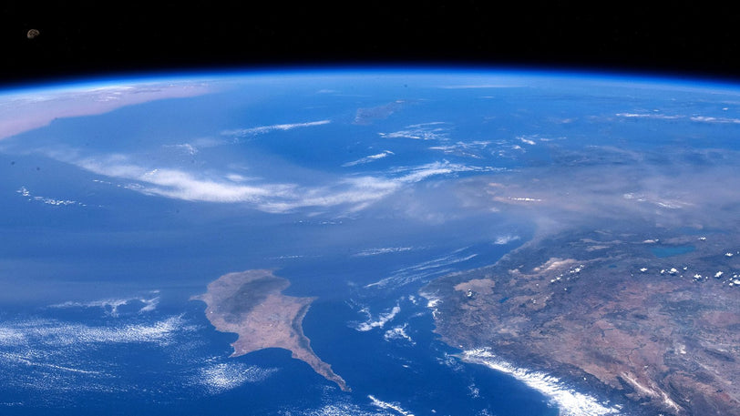 A view of Earth from outer space.