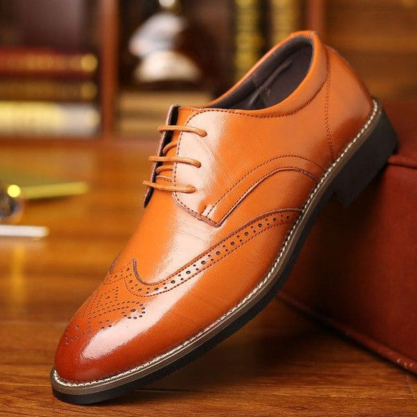 Shoes - Luxury Brand Men's Business Leather Shoes – Lukvip