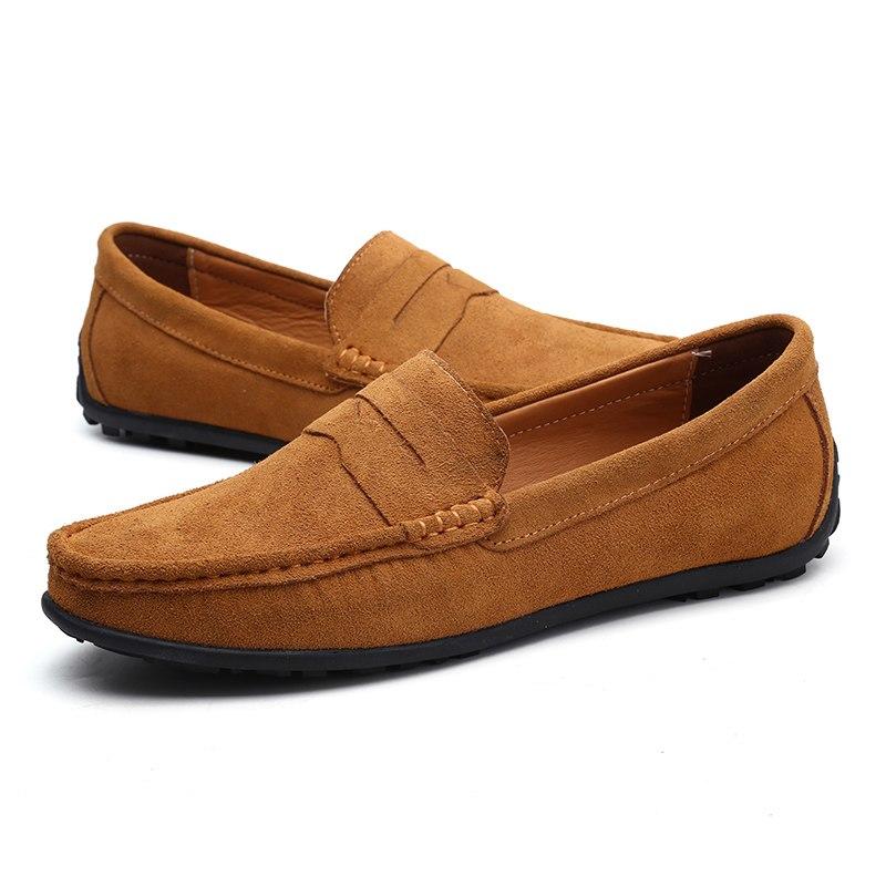 suede leather loafers