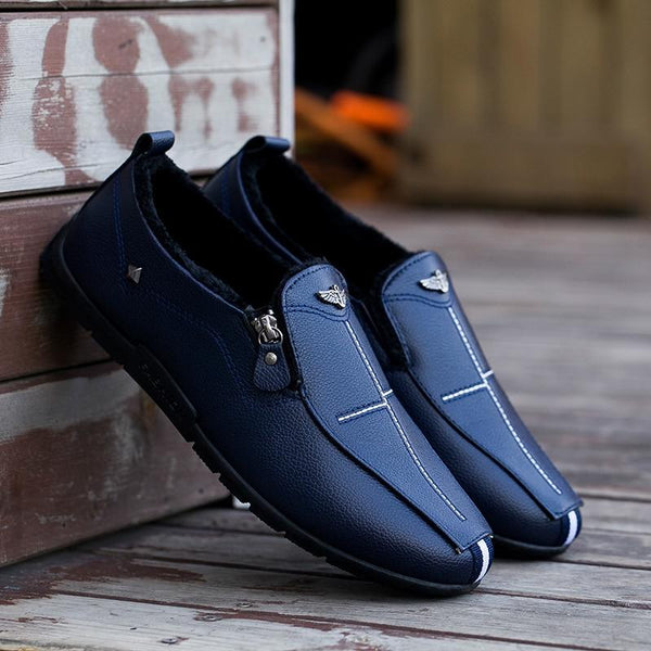 Men Shoes Winter Soft Moccasins Loafers 